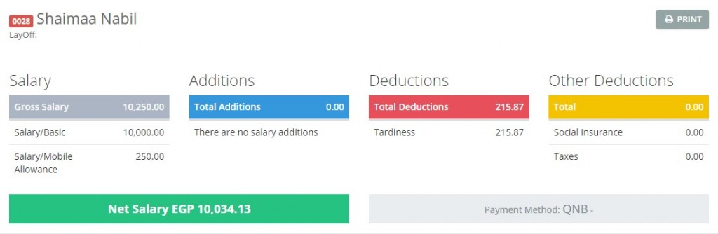 Employee Salary Slip – Modulus Knowledgebase